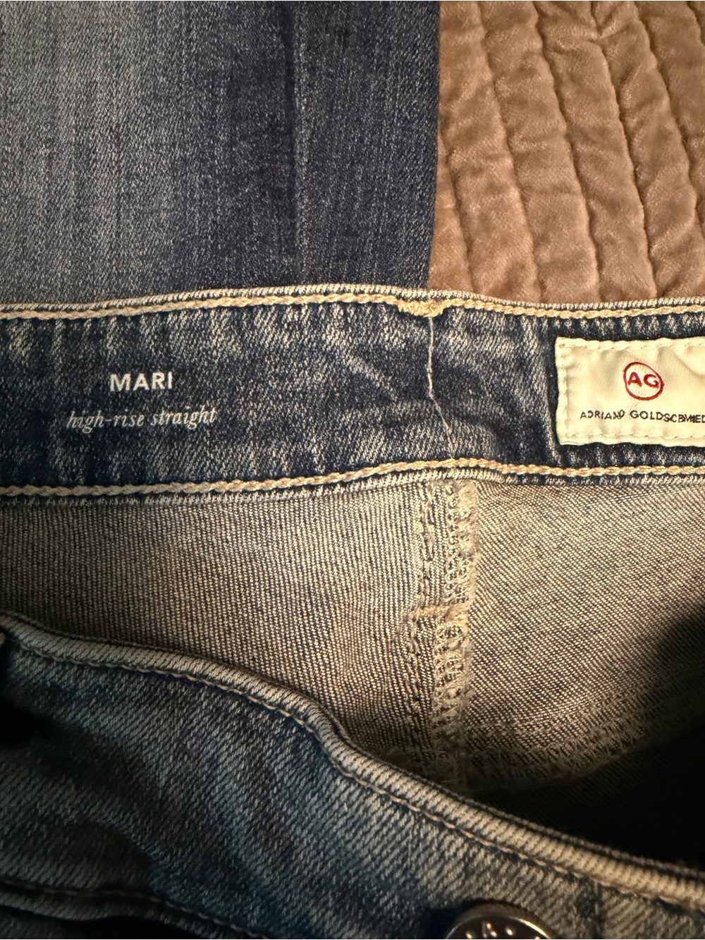 3 pairs AG Mari high rise straight jeans bundle - Picture 8 of 11